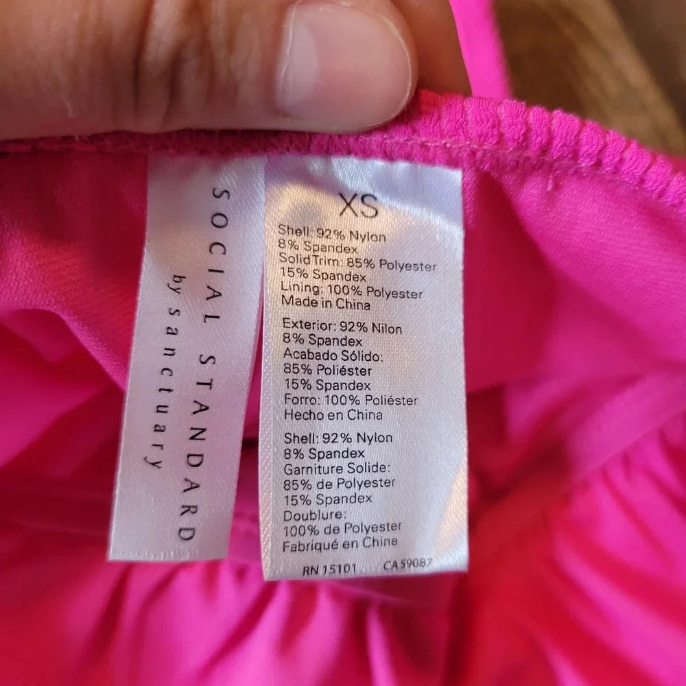 Social Standard Pink One Piece Swimsuit